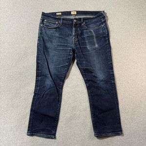 J Crew Jeans Mens 36x32 Premium Japanese Fabric Denim Tapered Leg 484 Kurado